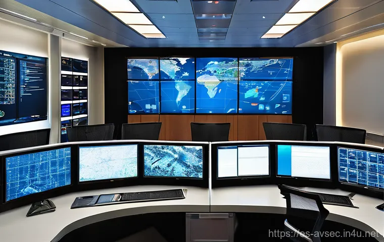 항공보안관리사 관련 서적 추천 - **Prompt 1: Advanced Air Safety Operations Center**
A highly detailed, wide-angle shot of a cutt...